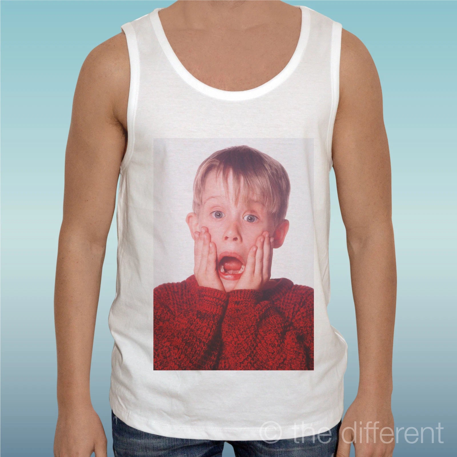 Canotta T-Shirt " Kevin Mom I Lost L'Aircraft Scream " Tank Top Gift Idea