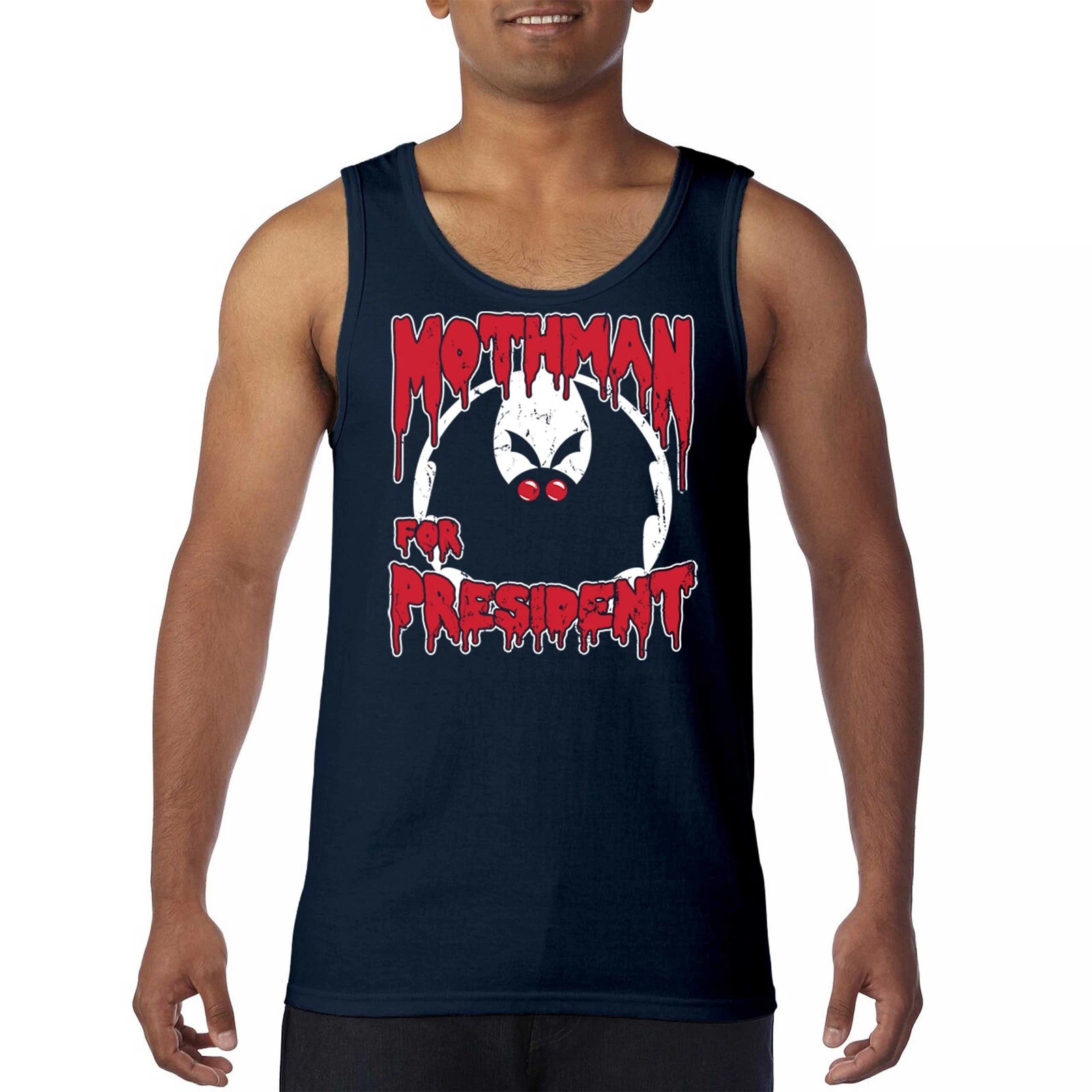 Mothman For President 2024 Tank Top Funny Meme Humor Pop Culture Men's Top