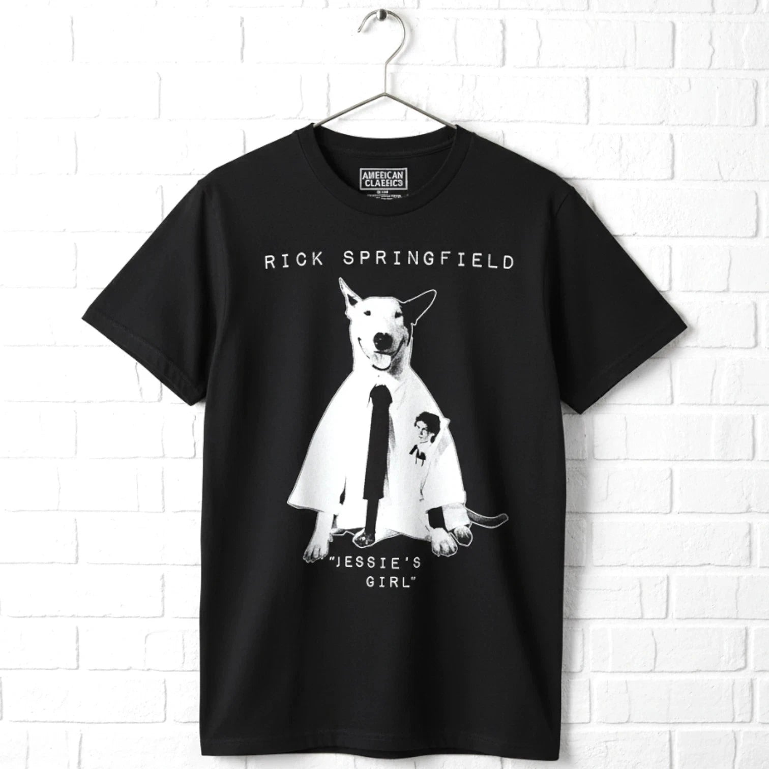 Rick Springfield Jessie's Girl Single Men's T Shirt 80's Pop Music Singer Concer