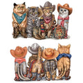 Cowboy Cats  Front and Back Print   Tshirt   Sizes/Colors