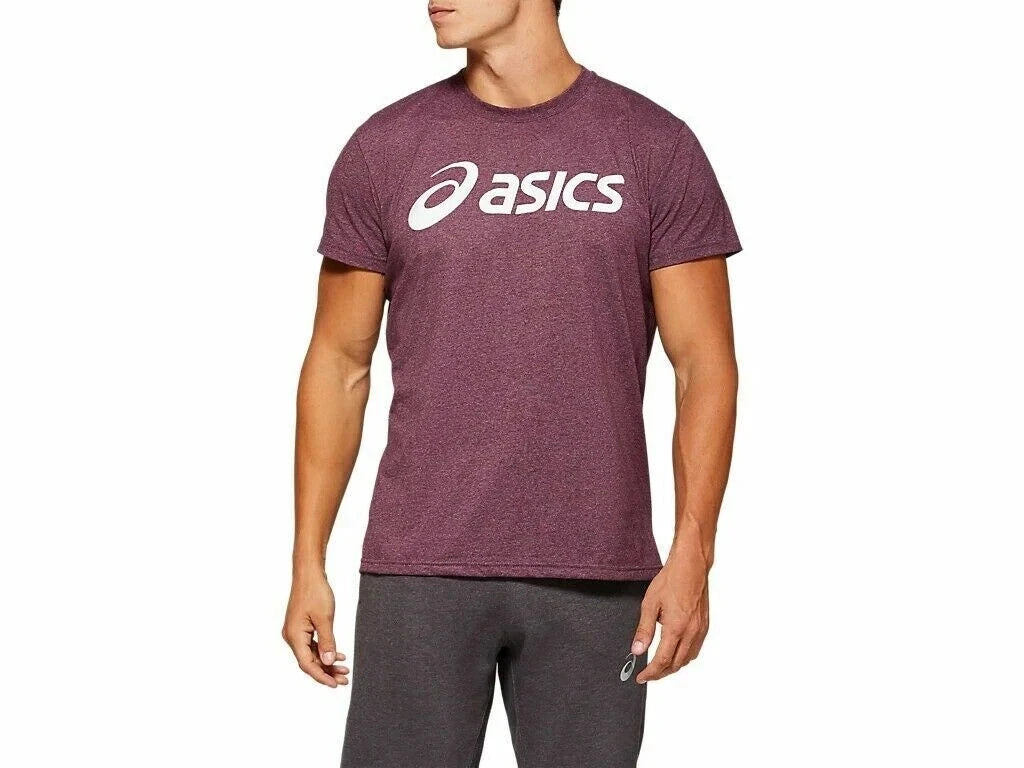 Asics 2031B061.026 Sport Logo Tee-Shirt Gym Classic Crew Yoga Top Size M, XL
