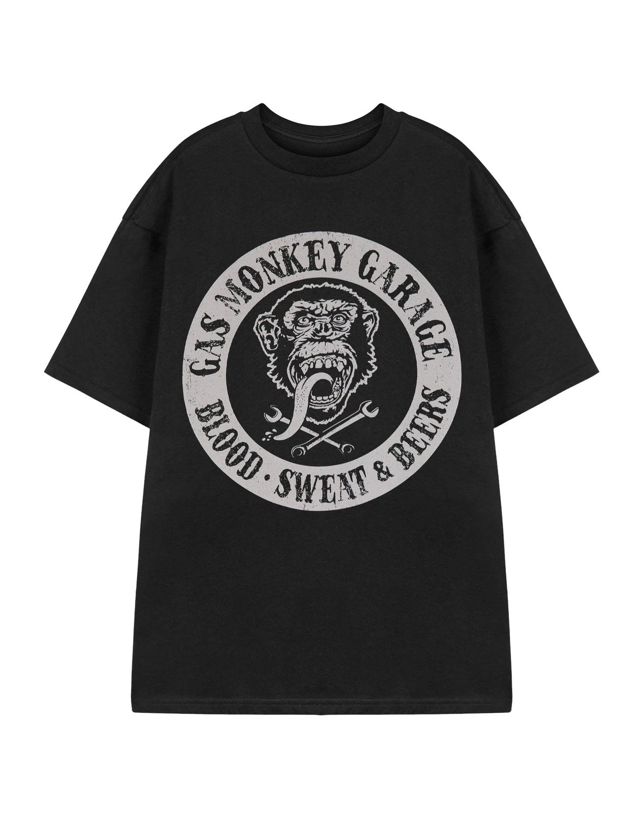 Gas Monkey Garage Short Sleeved T-Shirt | Mens Black | Official Merch