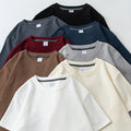 Waffle Textured T Shirt for Men in Stylish Casual Look with Short Sleeves