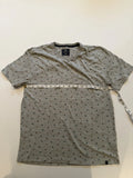 MBX Men’s Short Sleeve Shirt Size M Gray Geometric Cotton Blend