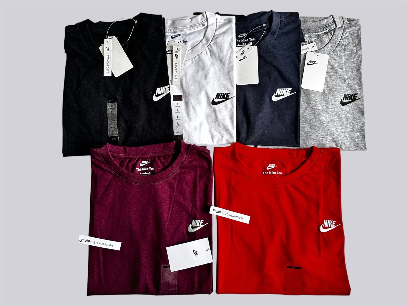 NIKE SHORT SLEEVE BRAND NEW SIGNATURE SWOOSH LOGO T-SHIRT FOR  MEN'S SUMMER TOP