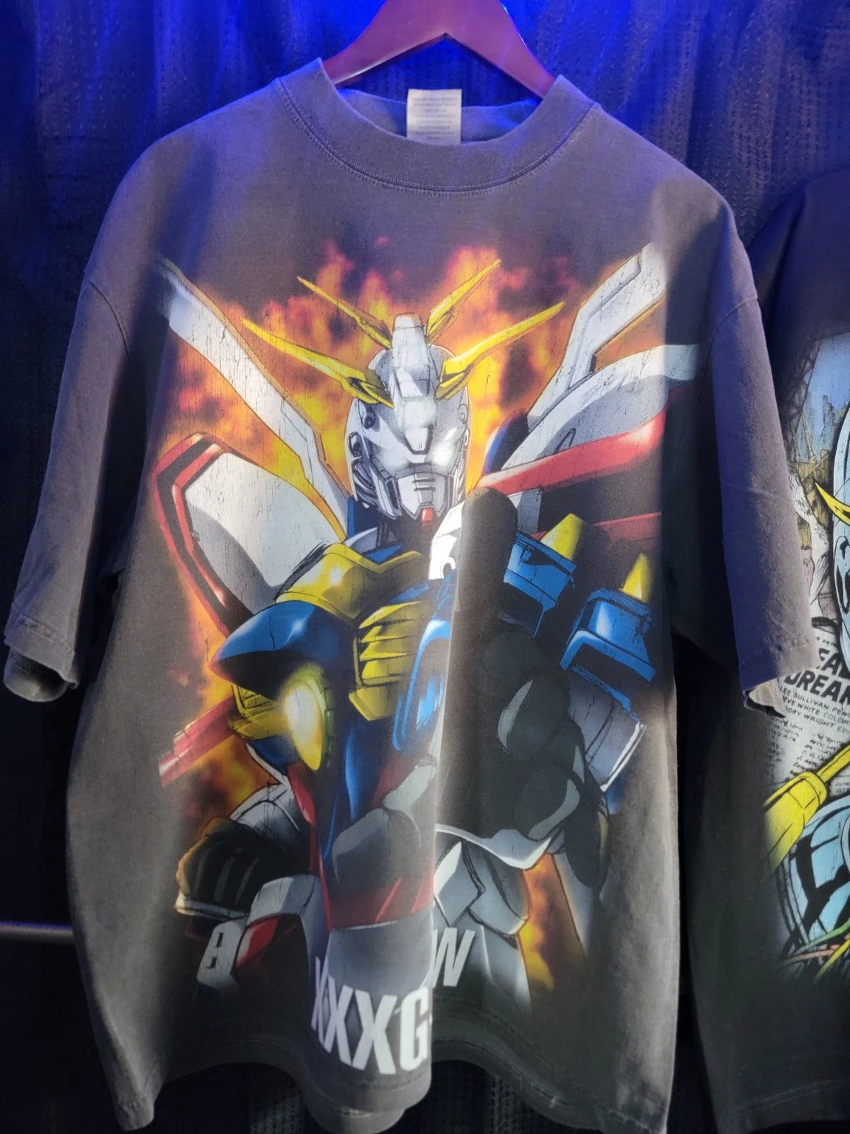 GUNDAM ON A SHAKA HEAVYWEIGHT GARMET DYED T SHIRT "MODERN"