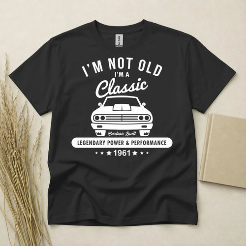 65th Birthday TShirt Born In 1961 65 Years Old Gifts Classic Car Lover Shirt Tee