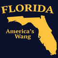 Funny Florida Americas Wang Shirt Retro Comedy Meme T-Shirt Sarcastic SM-5XL