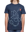 Munchlax Snack Time Navy Relaxed Fit Crew Neck T-Shirt