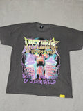 Awful Lot Of Cough Syrup x Lost Hills Shirt Mens 2XL Washed Black Heavyweight