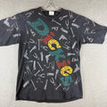 Vintage 90s Dickies Shirt Mens Large Single Stitch Grunge Goth Skate Tee