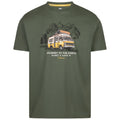 Trespass Mens Casual T-Shirt Campervan Print Short Sleeve Quick Dry Tee Tokso