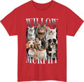 Personalised Pet Photo Bootleg T-Shirt Custom Dog Cat Name Christmas Gift Top