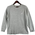 Polo Ralph Lauren Mens Large Waffle Knit Long Sleeve Shirt Gray Pony Logo Tee