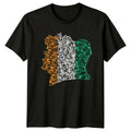 Ivory Coast Geometric Map T-Shirt Africa National Pride Gift For Him And Her