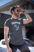 Skipper Anchor T Shirt - Sailor T Shirt - Sailing, Boating, Yachting, XS to 5XL