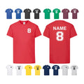 Personalized Name & Number Football T-Shirt – Fruit of the Loom Original Unisex