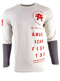 American Fighter Mens' T-Shirt DOUBLE STACKED Premium Grey S-3XL