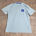 Psycho Bunny Shirt Men L 8 Blue Crew Neck Tee Big Logo Pima Cotton Slim Fit