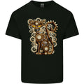 Steampunk Cat Mens Cotton T-Shirt Tee Top