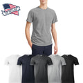 Mens Basic T Shirts Pocket Tee Short Sleeve Crew neck Premium Cotton Lightweight