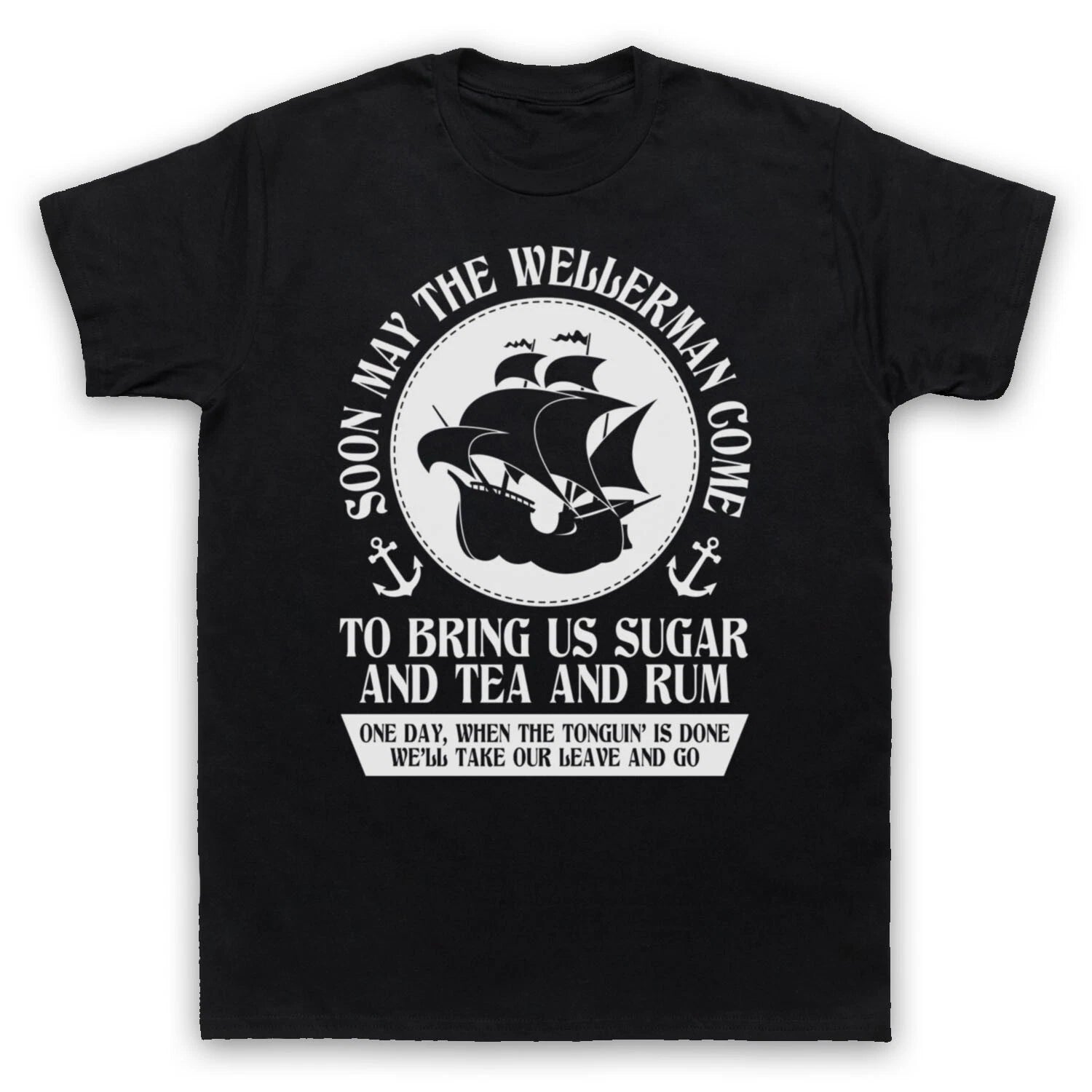 WELLERMAN COMES SEA SHANTY TIK VIRAL SONG HIT MEME TOK MENS & WOMENS T-SHIRT