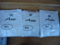 Lot of 3 Men's Asia White T-Shirts Short Sleeve 100% Cotton Crew Neck 4XL New