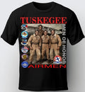 TUSKEGEE AIRMEN T-SHIRT, MEN OF HONOR, TRIPLE NICKLES, MILITARY SOLDIERS SHIRTS