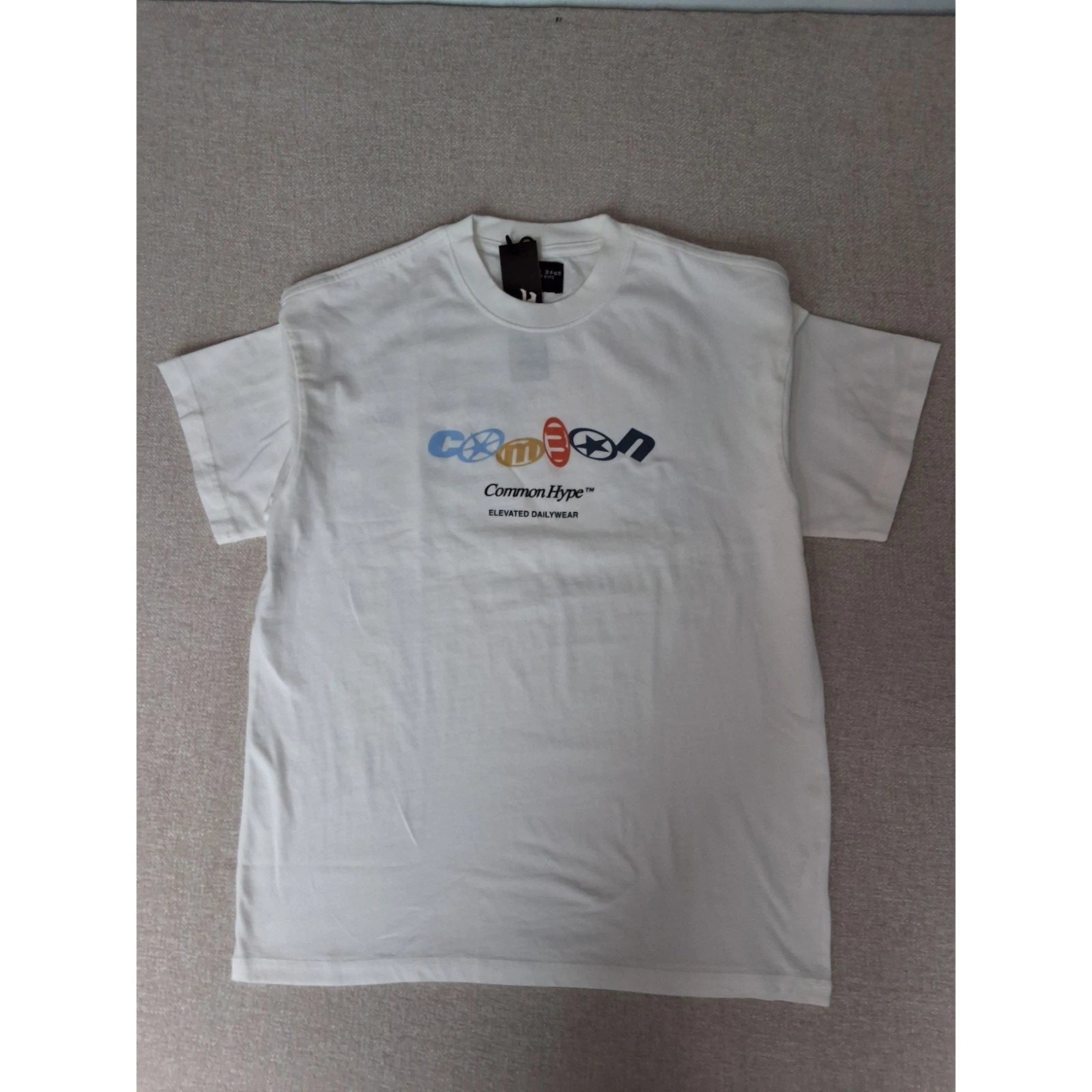 Common Hype White T Shirt Mens L NWT Graphic Streetwear Short Sleeve