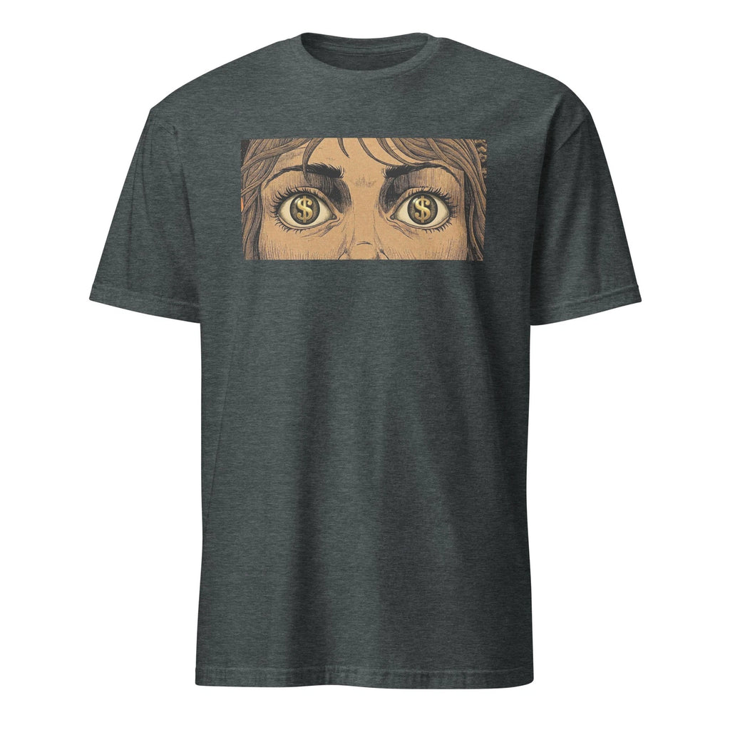 Money Eyes Graphic Tee Ambition Hustle Shirt Retro Vintage Style Cash Dollar Top