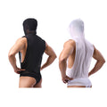 Men's Shirts Daily Wear T-Shirt Fitness Undershirts Glossy Tank Top Button Vest