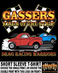 1940-41 Willys Gasser Kings of the Street & Strip Drag Racing Warrior T-shirt 3