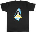 St Lucia Mens T-Shirt Travel Map Flag Unisex Tee Gift
