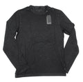 John Varvatos Men's Black Chester Solid Crew-Neck Long Sleeve T-Shirt (XL)