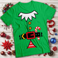 Elf  and Candy Cane Christmas T-Shirt Mens and Womens Tee #MC