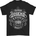Premium Legend 40th Birthday 1986 Mens T-Shirt 100% Cotton