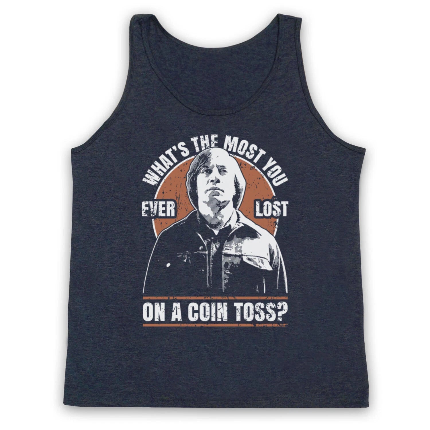 NO COUNTRY UNOFFICIAL ANTON CHIGURH LOST ON A COIN TOSS ADULTS VEST TANK TOP