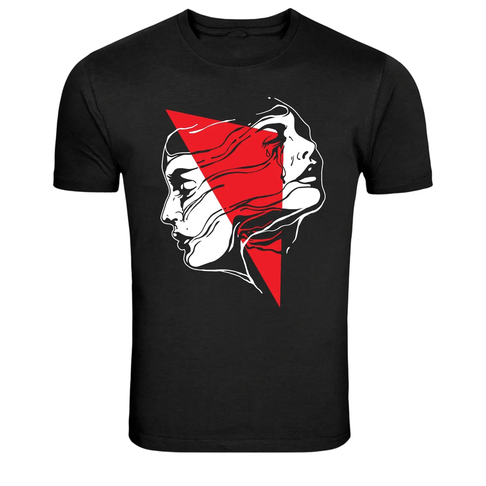 Dual Face Abstract Woman Modern Art Graphic T-Shirt
