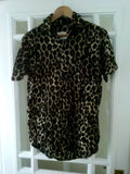 Men's Size  Small The People Vs Short sleeve shirt leopard print rock grunge