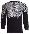 Xtreme Couture by Affliction Men's Thermal Shirt Autumn Biker Tattoo