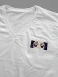 Shinobu SUBTLE Anime Graphic Print V-Neck T-Shirt White Jersey Short Sleeve M