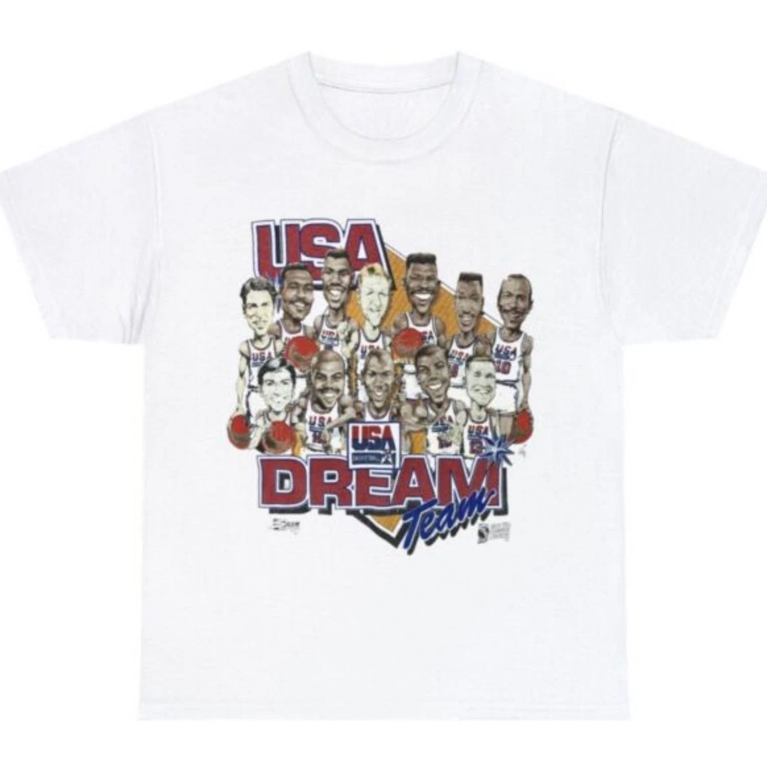Vintage 1992 USA Dream Team Basketball Barcelona Olympics T Shirt