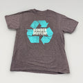The Office Dunder Mifflin Paper Company Recycle Symbol Gray T Shirt Men's Large