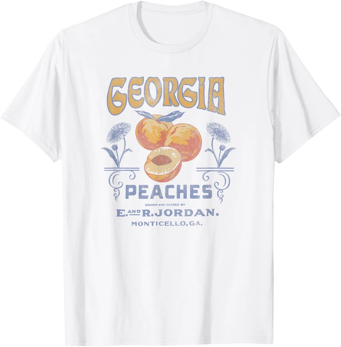 Trendy Georgia Peaches Vintage Poster T-Shirt