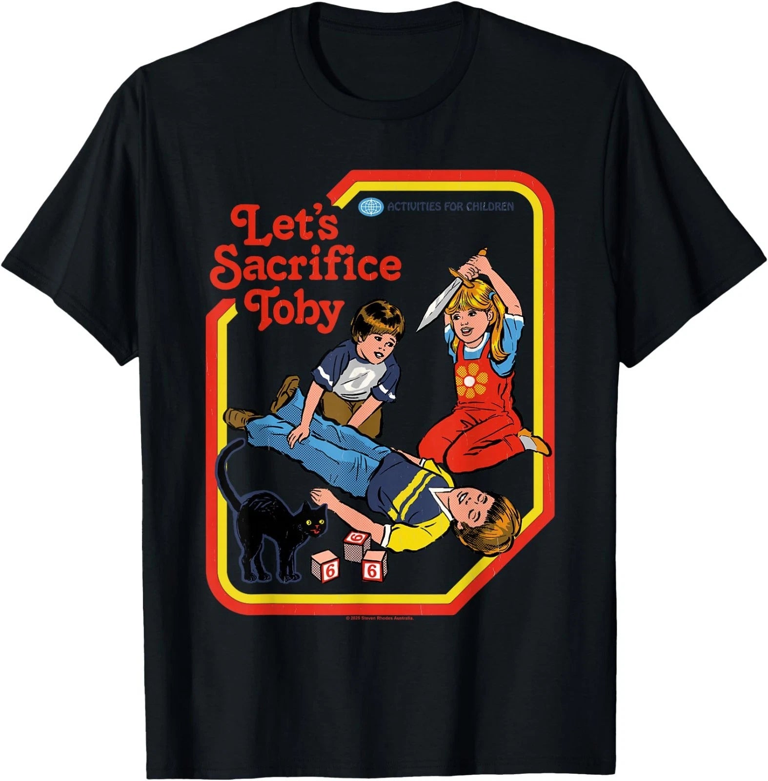 Let's Sacrifice Toby Occult Retro Vintage Funny Adult Humor T-Shirt