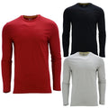 Maverick Mens T Shirts Crew Neck Long Sleeve Cotton Slim Fit Casual Winter Tee