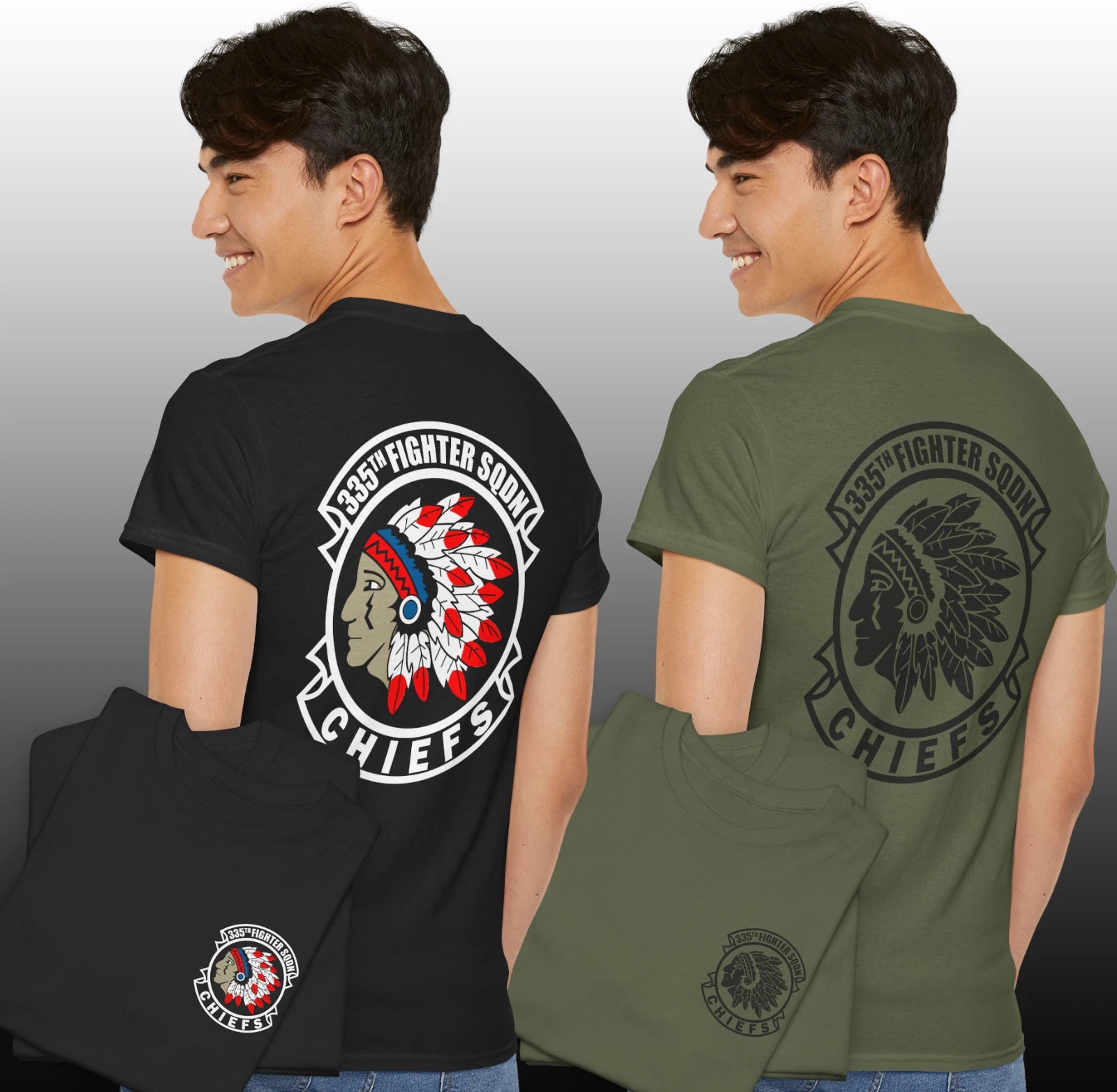 NEW 335TH FIGHTER SQUADRON T-SHIRT HQ