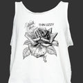 Thin Lizzy Metal Rock T-SHIRT vest top unisex white S-2XL