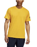Adidas men's workout the go to tee shirt Gold 100% Cotton New
