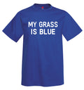 ZJD My Grass is Blue T-shirt 70's  bluegrass skynyrd Kentucky Southern Rock Tee
